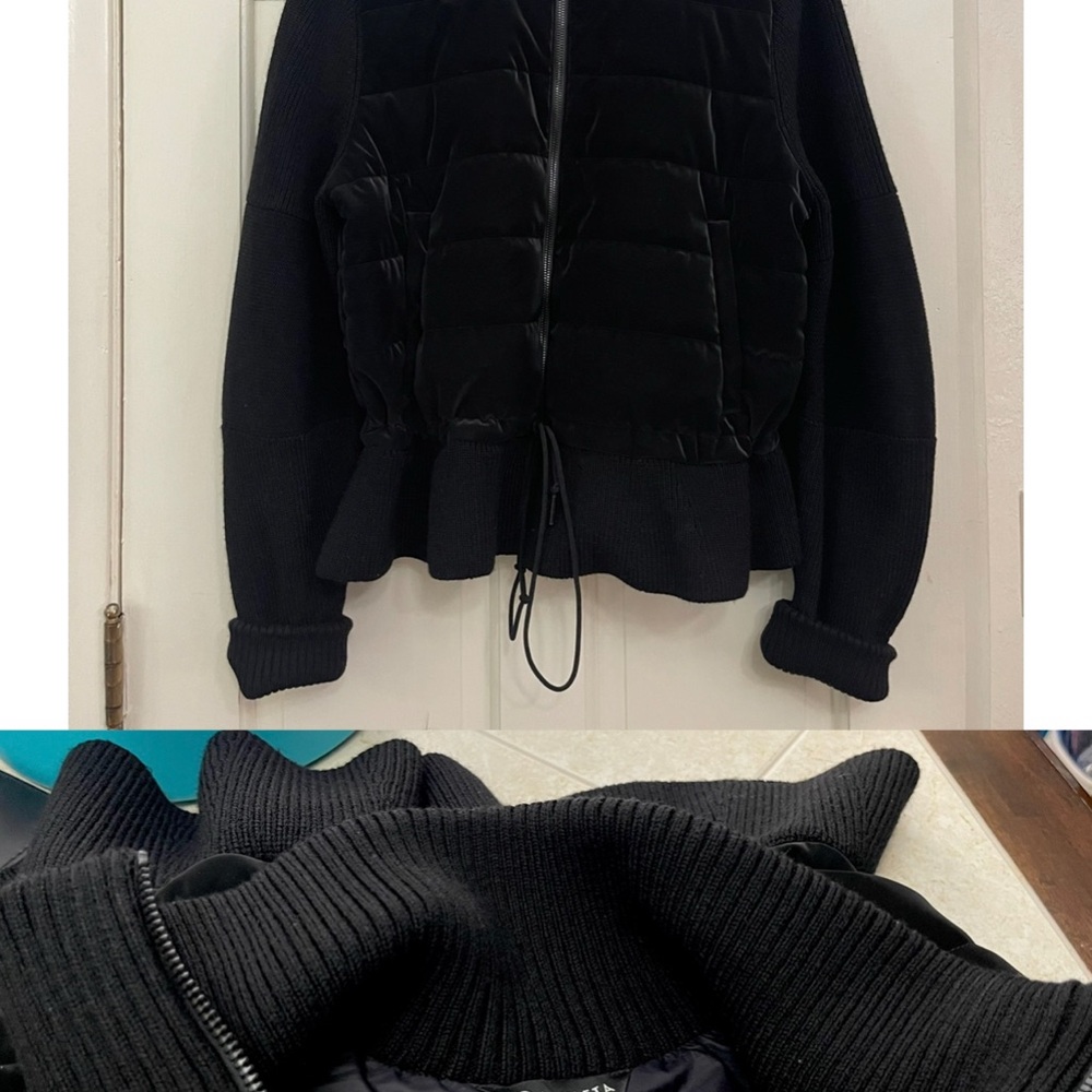 Athleta Black Bomber Jacket